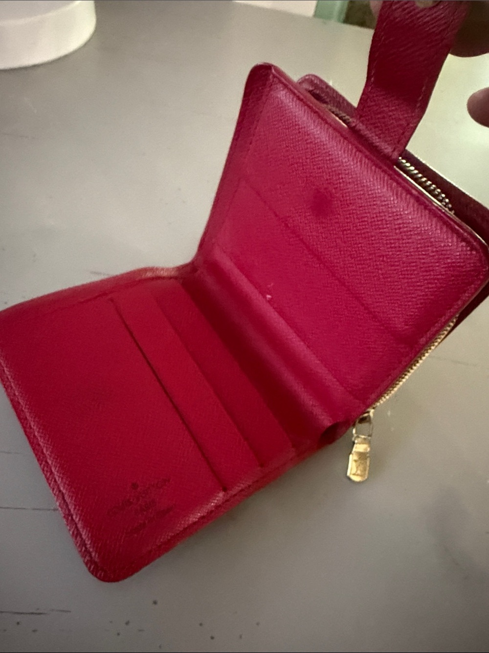 Louis Vuitton Brown Monogram Wallet with Red Cherry Print - Picture 2 of 5